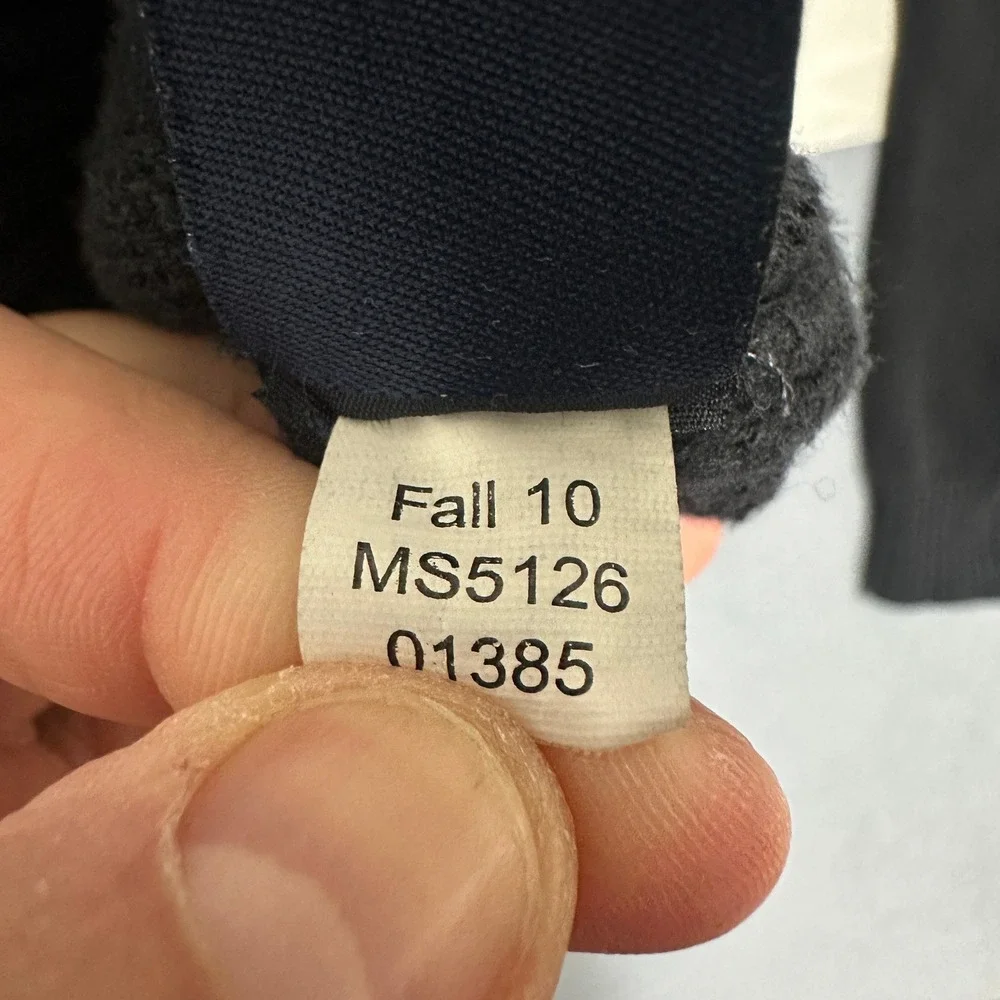 US Polo Assn 1/4 Zip Pullover Sweater Long Sleeves Cotton Black‎ Mens Size Large